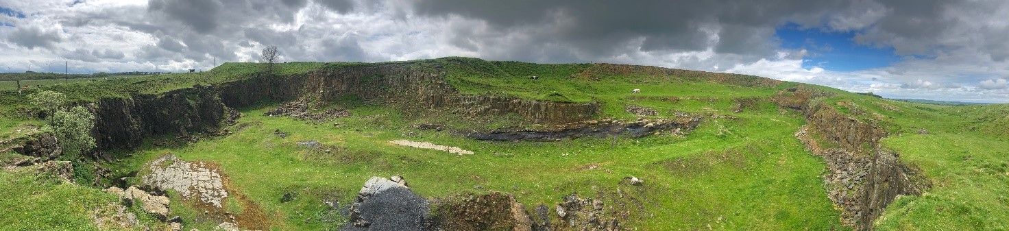 panoramic view of Ward’s Hill Quarry